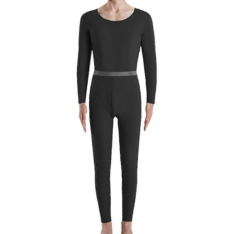 Men’s Thermal Underwear Set, Soft Fleece Lined Long Johns, Winter Warm Base Layer Top & Bottom – Black | Fruugo SG