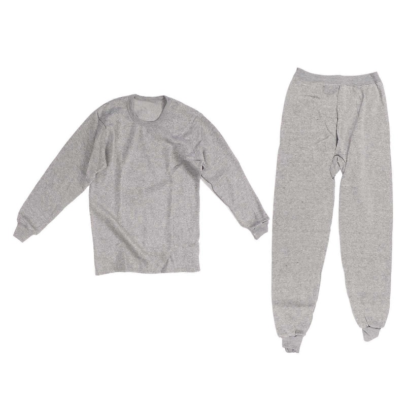 Men Thermal Underwear Set Traceless Warm Comfy Lightweight Round Neck Top Long Johns Set | Fruugo SG