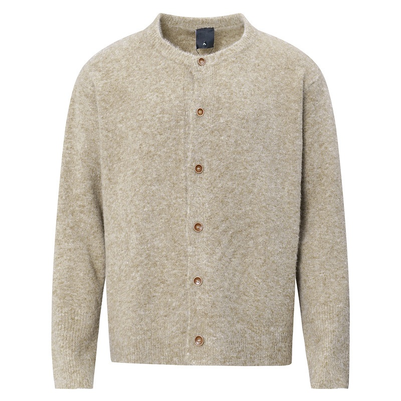 ODM & OEM Supplier Custom Design New Polo Collar Button up Ribbed Knit Wool Knitted Cardigan Sweater for Men – Wool Knitted Cardigan and Mens Sweater price