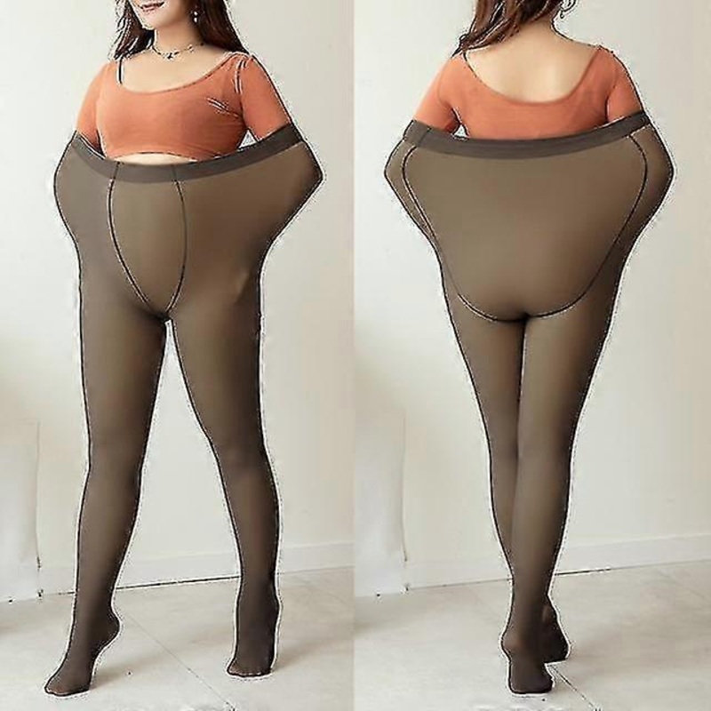 Plus Size Winter Women’s Sock Pants Thermal Translucent Pantyhose Woman Warm Legging Fake Stockings Polar Tights Skin Effect | Fruugo SG