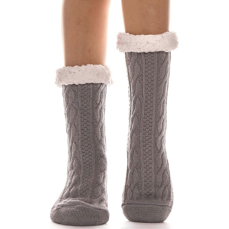 Sunrain Women Slipper Socks Fuzzy Fluffy Cozy Cabin Winter Fleece Soft Warm Comfy Thick Christmas | Fruugo SG