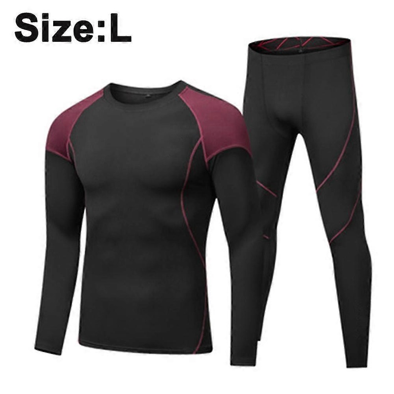 thermal underwear for men, base layer fleece lined insulated top and bottom set cold weather | Fruugo SG