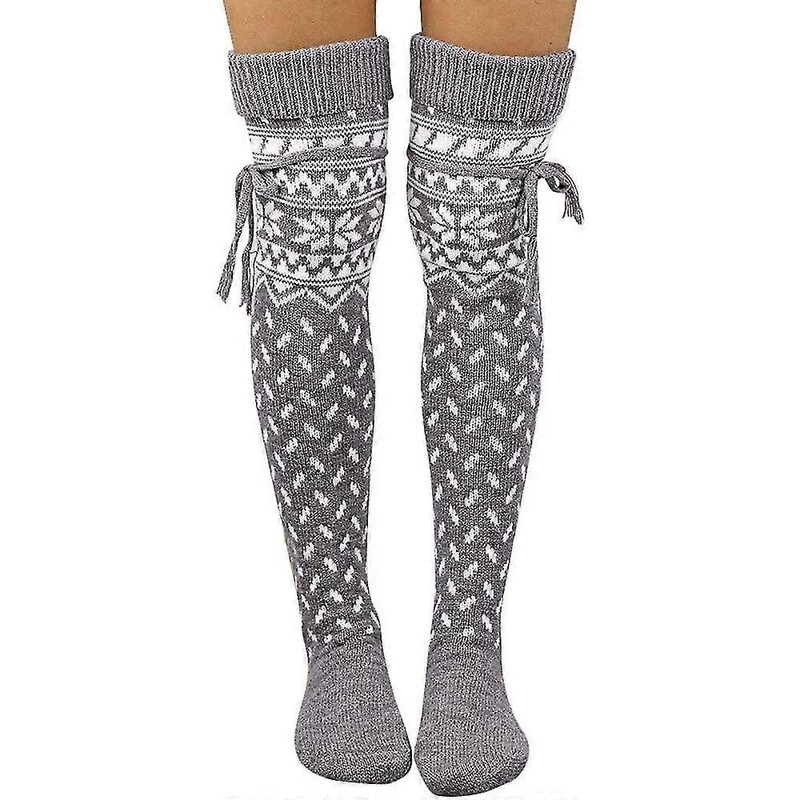 Warm Long Socks Women Thigh High Over The Knee Socks Casual Wool Winter Stockings | Fruugo SG