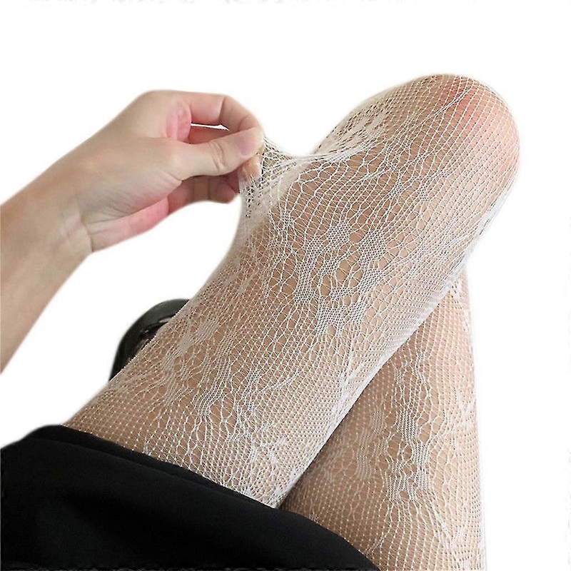 Women Lolita Hollow Out Floral Lace Pantyhose Fishnet Kawaii Tights Stockings | Fruugo SG