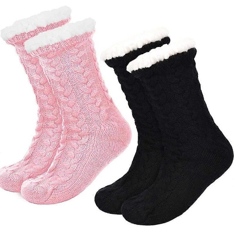 Women’s Warm Slipper Socks Christmas Fleece Socks Fleece Lining Non-Slip Slipper Socks | Fruugo SG