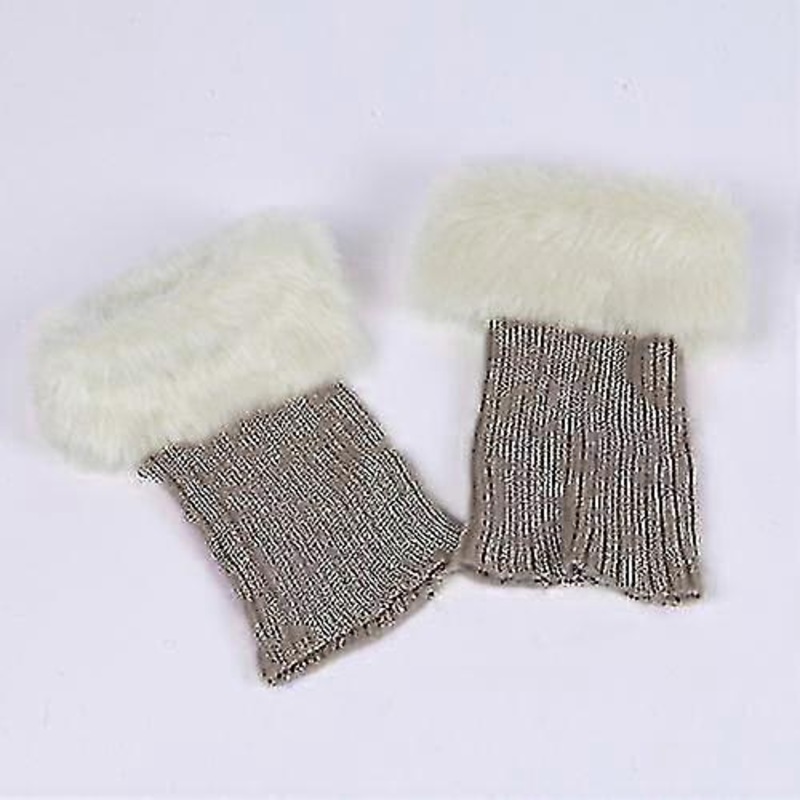 Women Winter Crochet Leg Boot Socks Cuffs Topper Trim Ankle Warm Socks | Fruugo SG