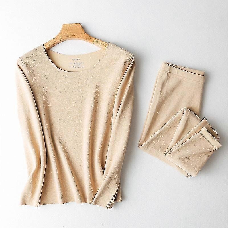 Womens Thermal Underwear Set Base Layer Fleece Lined Soft Top Bottom | Fruugo SG