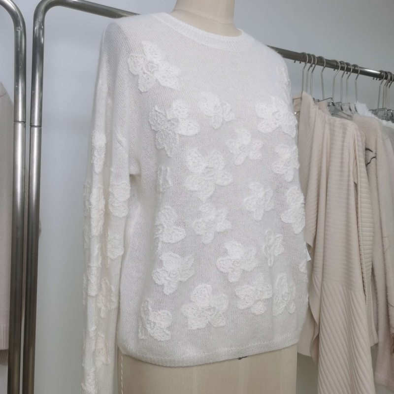 100% Cashmere Women Pullover Sweater Winter Knitwear White – Cashmere Sweater and Womens Sweater price