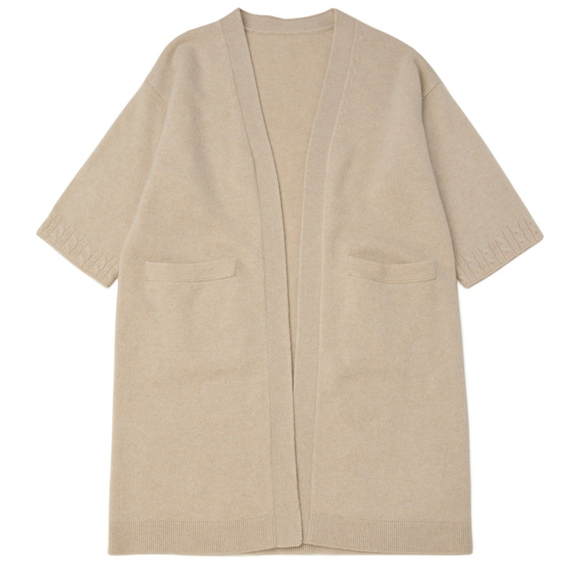 Classical Knitting 100% Cashmere Short Sleeve Casual Cardigan Plain Knitwear Women Sweater – Sweater and Knitwear price