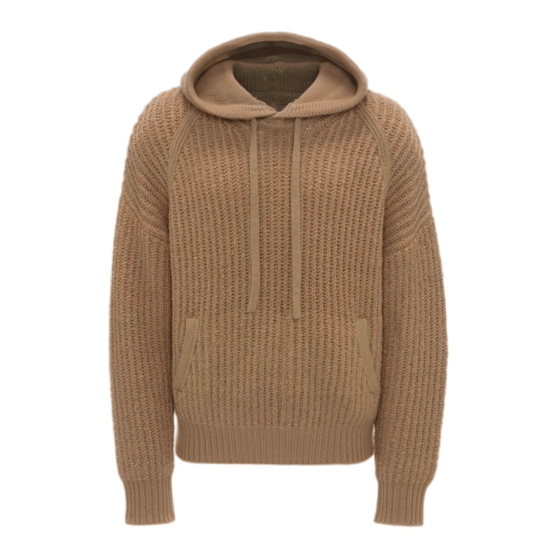 Cozy Khaki Drawstring Sweater Hoodie for Fashionable Men – Men Sweater Hoodie and Knit Hoodie Sweater price