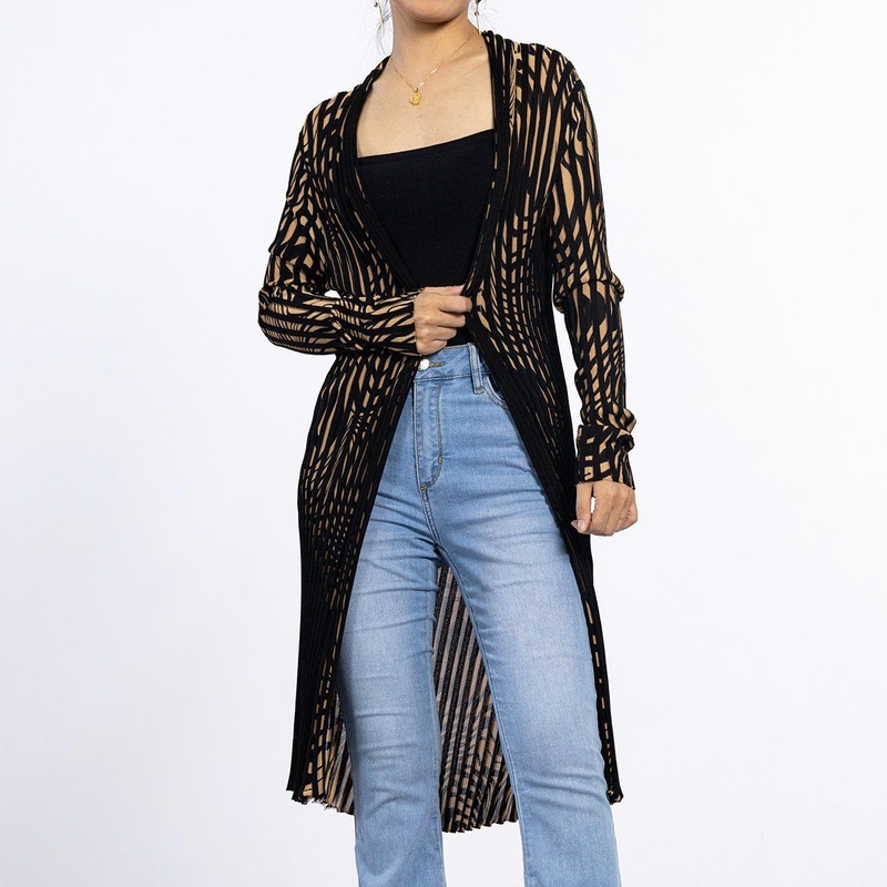 Custom Black Thin Knit Elastic Female Cloak Suit Cover up Women Cardigan Sweater – Cardigan for Women and Long Sweater price