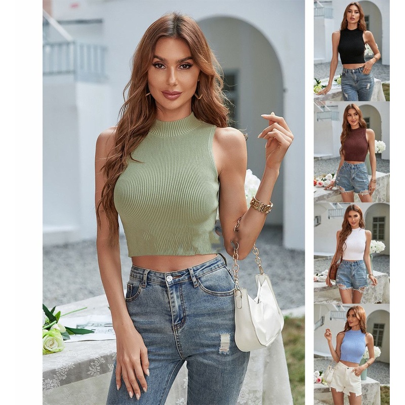 Custom Pure Round Neck Slim Knitted Pullover Women Sweater Vest – Sweater Vest and Womens Casual Sweaters price