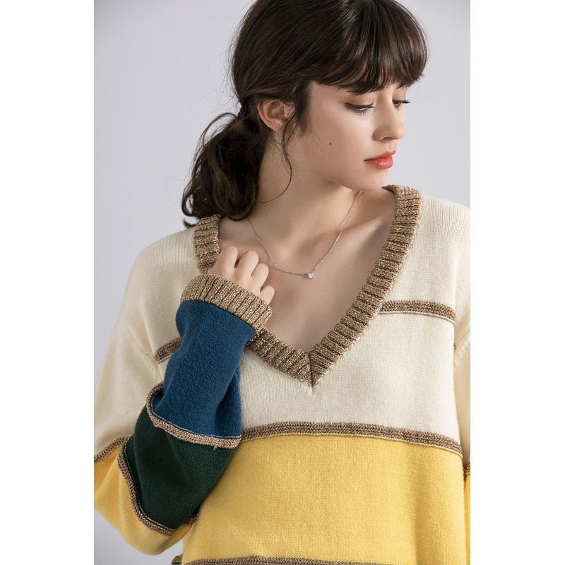 Durable Women& Rsquor; S Long Sleeve Striped Sweater – Anti Pilling Pullover – Durable Pullover and Striped Pullover price