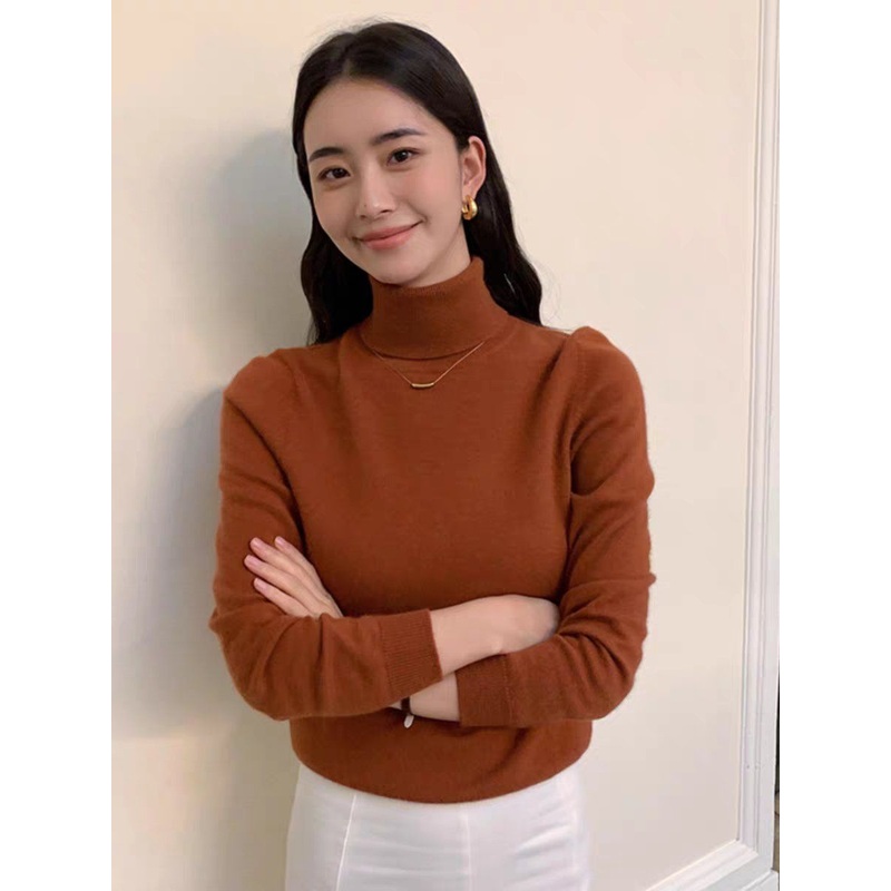 Long Sleeve 100% Merino Wool High Neck Women S Slim-Fit Sweater – Women Sweater High Neck and High Neck Women Sweater price