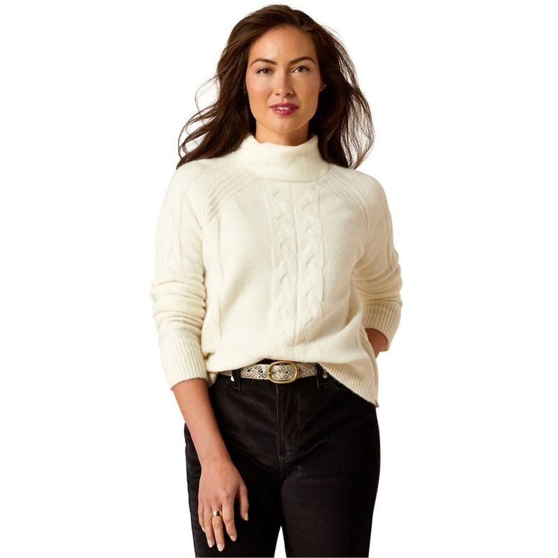 Stylish Womens White Cable Knit Turtleneck Pullover Sweater – Turtleneck Women Sweater and Stylish Womens Sweater price