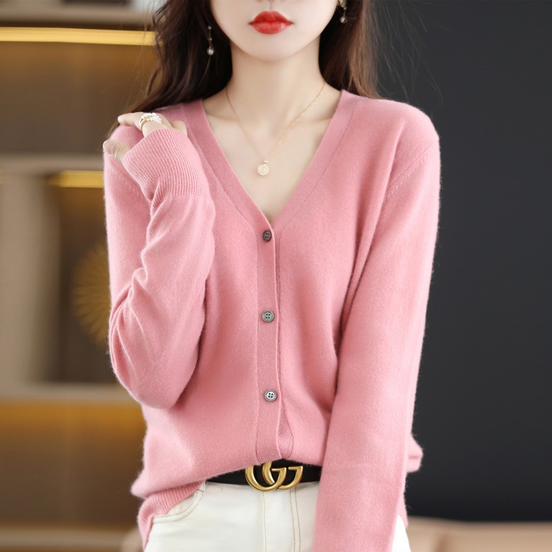 Supplier Custom Ladies Comfortable High Quality Knitted 100% Wool Long Sleeve Sweater Knit Cardigan – Sweater Knit Cardigan and Women Cardigan Coat price