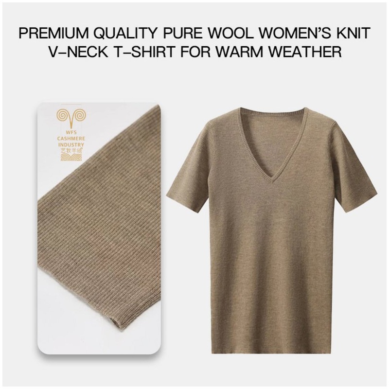 Timeless with a V-Neckline High-Grade Woolen Sleeveless Dress, Perfect for Summer – Pure Wool and Natural Yarns price
