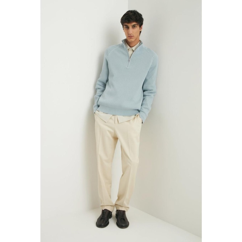Wholesale Basic Men Clothing High Quality Men Half-Way Zipper Collar Sweater Coat – Sweater and Men Pullover Sweater price|Founded in 1997,Layois a comprehensive group company integrating the import and export business, trade, investment in in