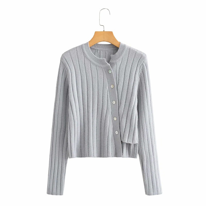 Womens Ribbed Knitted Pullover Asymmetric Design Style – Sweater and Ladies Sweater price