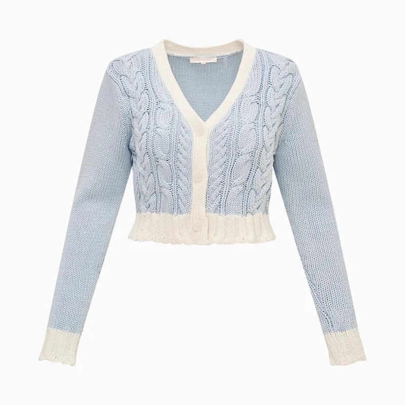Wool Cashmere Blend Solid Design Knitwear V Neck Cardigan – Cropped Cable Knit Cardigan and Womens Energetic Knitted Cardigan price