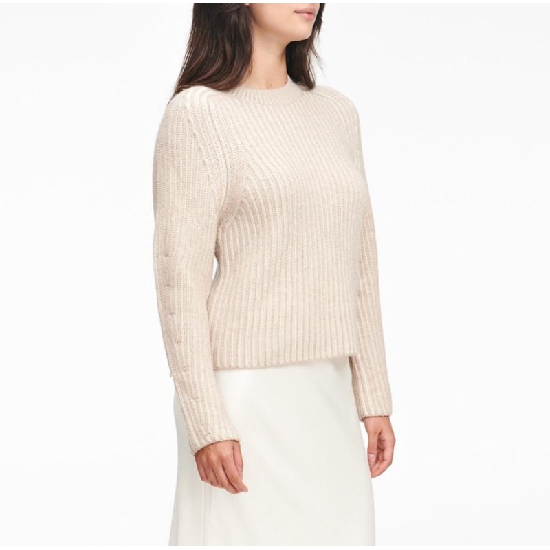 100% Fine Cashmere Ribbed Crewneck Pullover Sweater – Cashmere and Sweater price