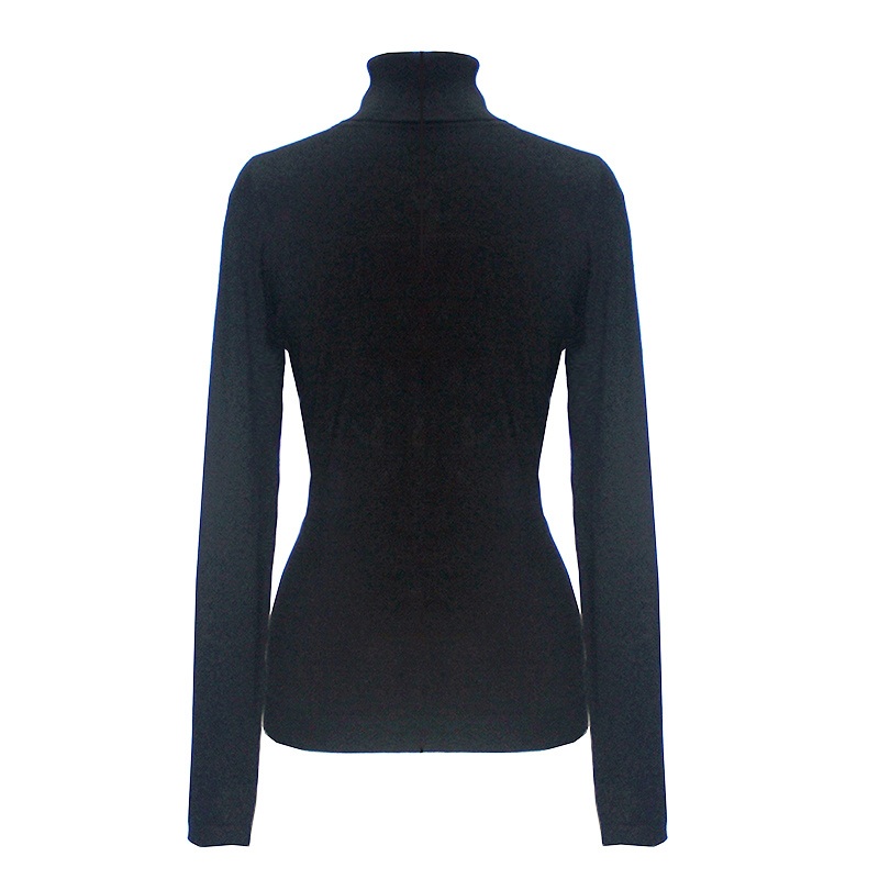 Classic Slim Fit Winter Ladies Black Knitted Pullover Layering Basics Women Knitting Long Sleeve Turtleneck Sweater – Sweater and Ladies Sweater price