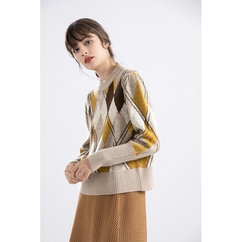 Cozy Long Sleeve Mock Neck Sweater Casual Loose Fit Yarn Dyed – Cozy Dyed Sweater and Casual Dyed Fit price