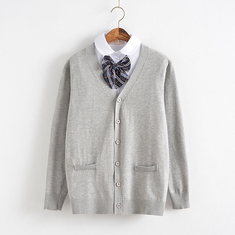 Manufacturer Customized Breathable OEM Unsiex Navy Blue V Neck Cardigan Uniform – Unsiex Navy Blue V Neck Cardigan Uniform and Women Cardigan price