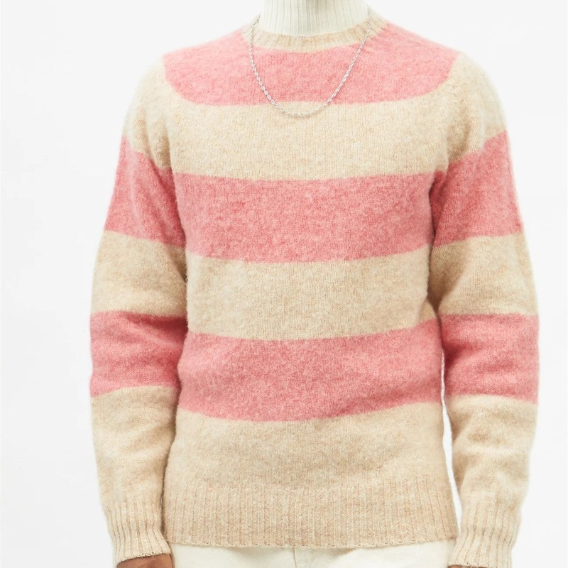 New Arrivals Winter Crew Neck Knit Custom Pullover Men Sweater Stripe Designs Long Sleeves Sweater. – Men Sweater Stripe Designs and Long Sleeves Sweater price