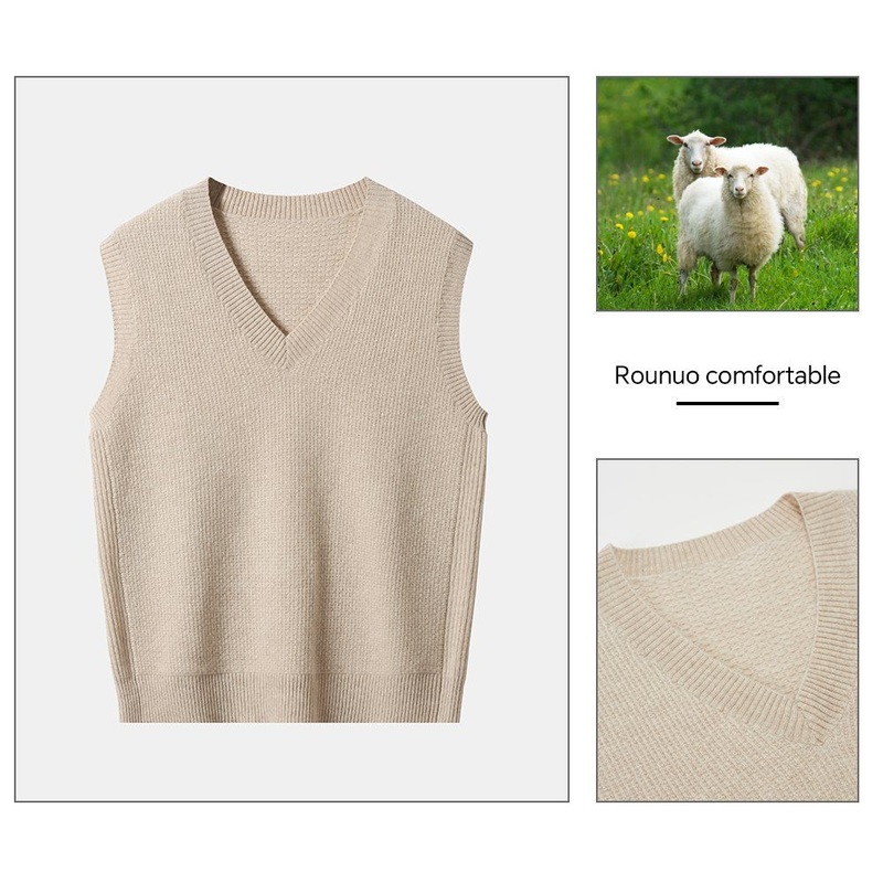 Pure 100% Cashmere Sweater Women Vest Pullover Chic Sleeveless Crew Neck Cable Knitwear – Sweater and 100% Cashmere price