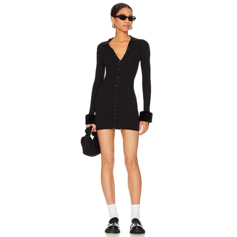 Wholesale Customized Womens Fashion Solid Color Open Placket with Buttons Long Sleeve Sexy Waist Slim Knit Sweater Dress Mini Dresses – Sweater and Womens Pullover Sweater price|Founded in 1997,Layois a comprehensive group company integr