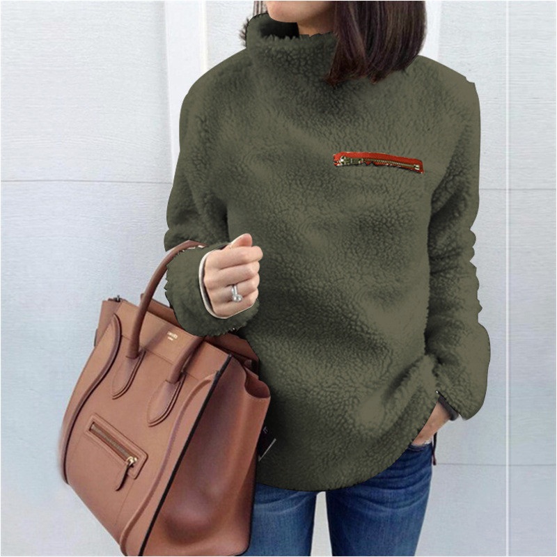 Winter Women Turtleneck Plus Size Warm Pullover Knit Sweaters – Loose Knit Sweater and Sweaters Women Tops price