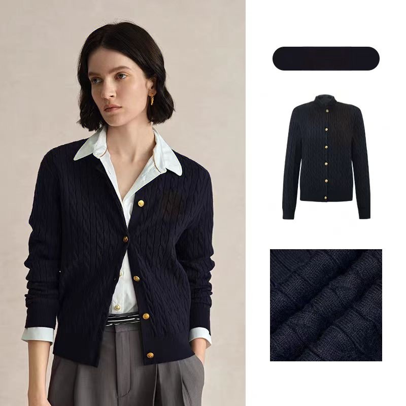 Women Layer Stylish Cardigan Cable Knitted New Style Crew Neck Cardigan for Winter – Women Cable Cardigan Sweater and Crew Neck Cardigan Sweater price