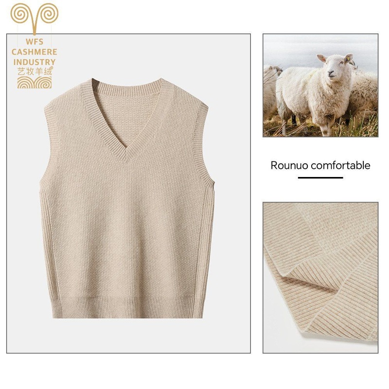Best-Selling China Manufacture Quality Sleeveless Sweater Vest for Women – Sweater and 100% Cashmere price
