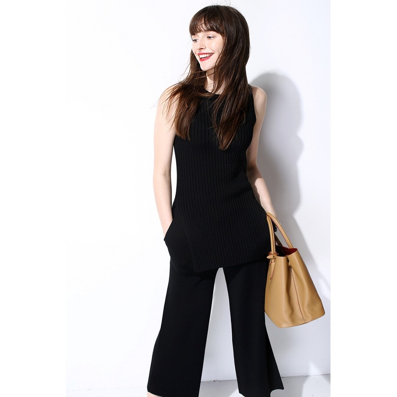 Custom Fashion Ladies Nylon Side Split Knit Vest Sweater – Sweater and Vest price
