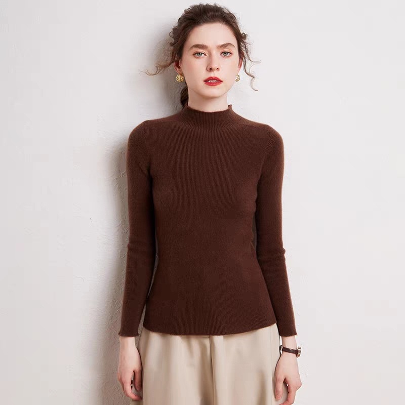 Custom Turtleneck Women Pullover Long Sleeve Fuzzy Wool Knit Distressed Sweater – Women Sweater and Turtleneck Women Sweater price