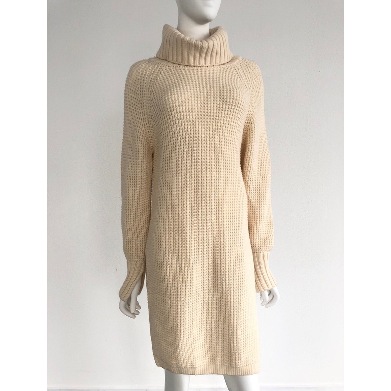 Custom Women Turtle-Neck Pullover Knitting Sweater Dress – Women Knitting Sweater and Casual Sweater Dress price