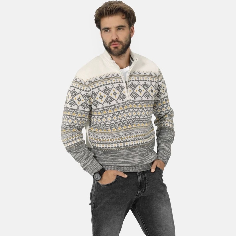 Knitted Men Jacquard Pullover Christmas Sweater – Christmas Sweater and Pullover Sweater price