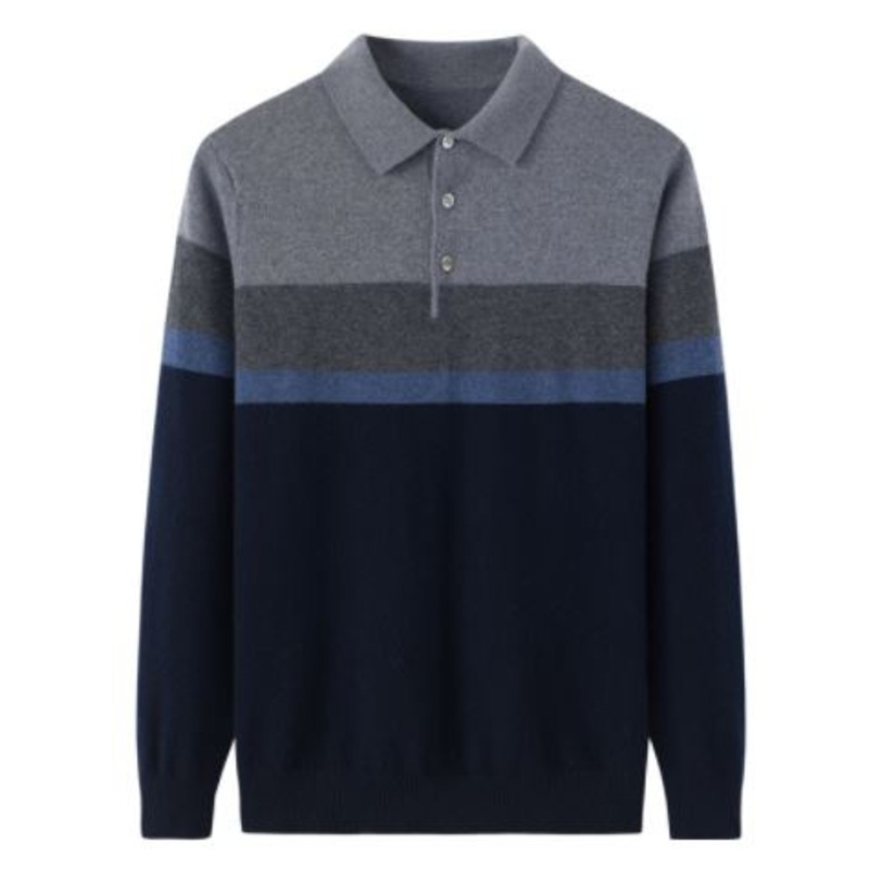 Mens Sweater Cashmere Full-Sleeve Button Polo Sweater – Sweater and Cashmere Sweater price