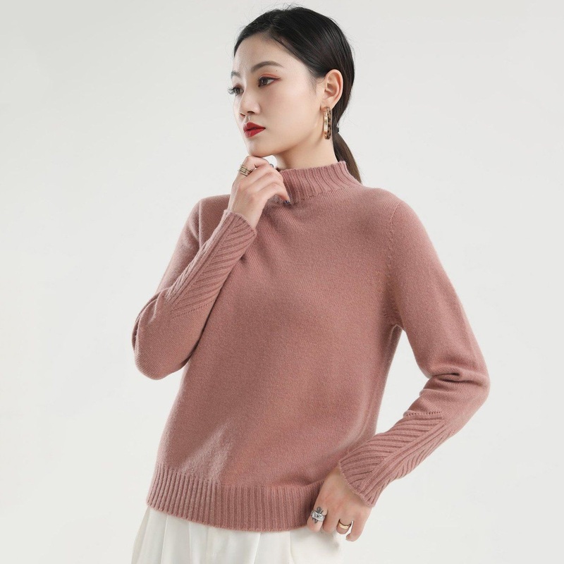 Most Popular Winter Fashion Womens Half-Turtleneck Wool Pullover Jumper Sweater – Sweater and Wool Sweater price