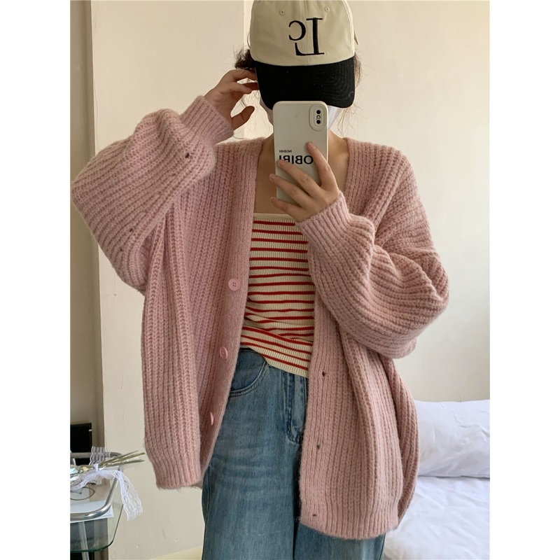 Nnr Wholesale OEM Custom Solid Knitted Button Knit Long Sleeve Cardigan Sweater for Women – Sweater and Women Sweater price