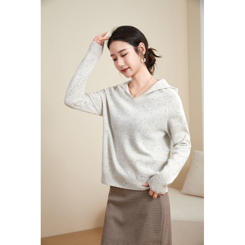 Womens Pullover Knitting Hoodie Without Pocket – Premium 100% Wool – Wool Sweater and Womens Sweater price