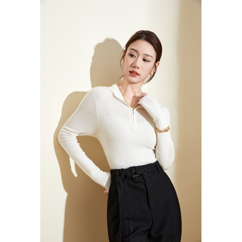 100% Merino Wool Hooded Slim-Fit Seamless Sweater Top – Wool Sweater and Womens Sweater price