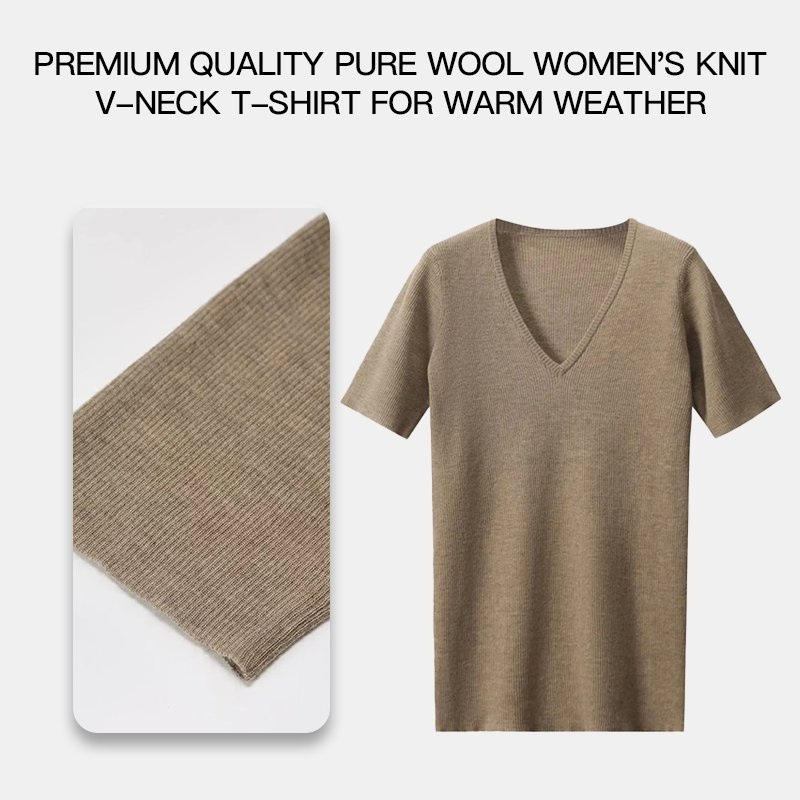 Casual Solid Pattern Round Neck Short Sleeve T-Shirt Loose Knit \Wool Sweater Xxxl ODM/OEM – Pure Wool and Natural Yarns price