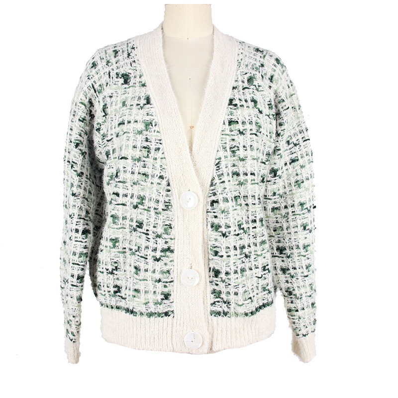 Mix Colour Spring Ladies Knitted Cardigan Women Knitting Long Sleeve Sweater – Sweater and Ladies Sweater price