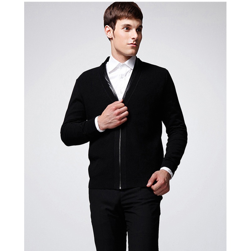 ODM Pure Colour V Neck Man Cardigan with Zip – Sweater and Men Sweater price