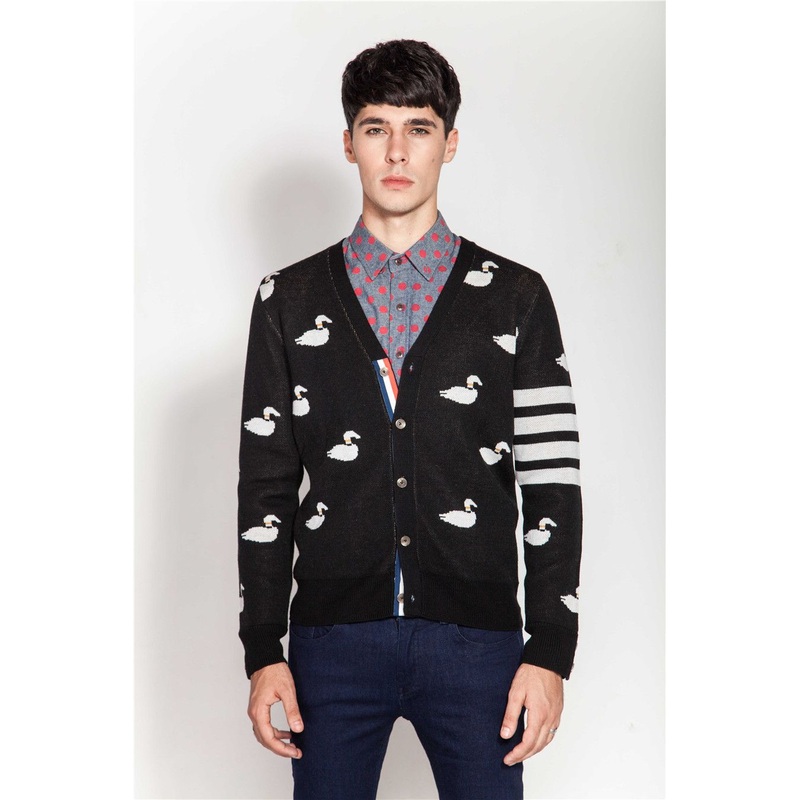 Professional Manufacturer Jacquard Knit Men Cardigan with Button – Cardigan and Sweater price