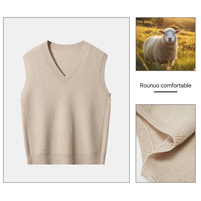 Pure 100% Cashmere Sweater Knitting Women Pullover Warm Knitted Cable Combo Top Sleeveless Vest Knitwear – Sweater and 100% Cashmere price