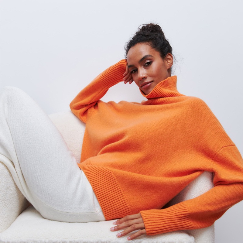 Stylish Oversized Turtleneck Knit Sweater for Winter Fashion, Womens Oversized Long Sleeve High Collar Sweater, No MOQ – Stylish Turtleneck and Oversized Turtleneck price