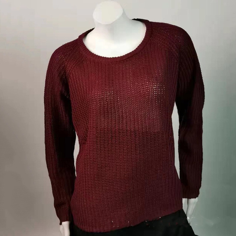 Women Fashion Plain Casual Loose Long Sleeve Knit Pullover Sweater – Solid Sweaters and Women Winter Sweater price